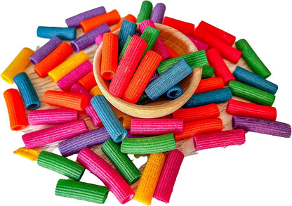 2 Cups of Rainbow Pasta Sensory Bin Filler for Sensory Table - Elbow Noodles