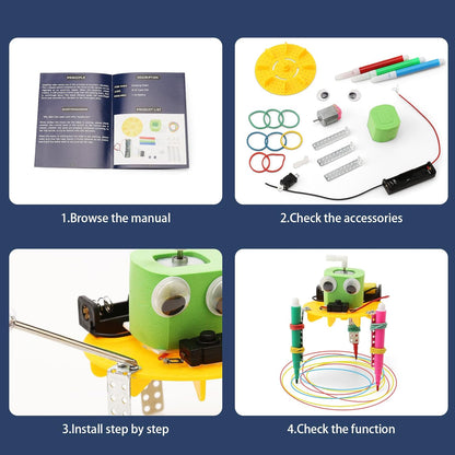 STEM Robotics Kits for Kids Science Kits Ages 8-10 8-12, Build A Engineering Robot Building Toys Science Experiments Projects, STEM Toys Activities for Boys Girls Age 8-12