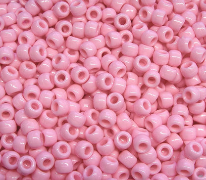 JOLLY STORE Crafts - Pony Beads, Easy-to-Use Reusable Jewelry-Making/Bracelet Beads for Art, Craft Decorations & More, 9 x 6 mm, Crafted in The USA, Opaque Tan, 500 pcs (Pack of 1)