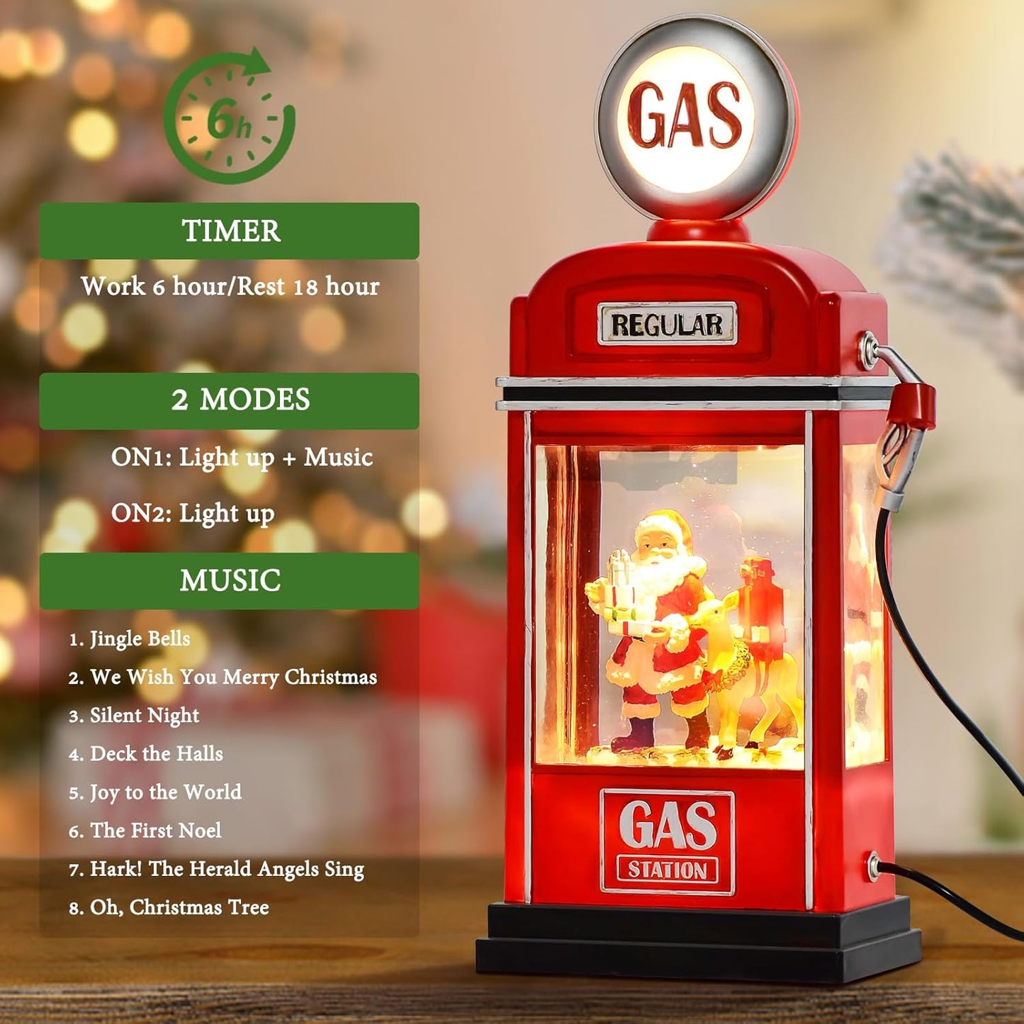 Musical Christmas Snow Globes Lantern, 7.87" Lighted Electric Snowglobes with 8 Holiday Songs 6H Timer Dual Power, Snowman Christmas Ornaments Snow Globe for Kids Adults Xmas Decor Gifts for Men Women