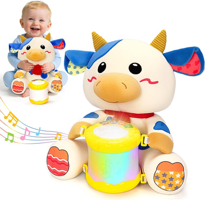 Hodurgyi Baby Toys 6-12 Months, Bear Musical Plush with Lights,ABCs,Animal Sounds, Numbers, Infant Early Learning Toy, Christmas Birthday Gifts for 6+ Month Boys &Girls