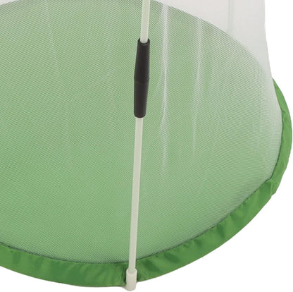 Transparent Mesh Cylindrical Habitat Cage Butterfly Observation Cage with Zipper Opening Carry Handle Easy Assembly for Small Plants Science Learning