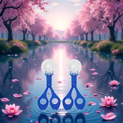 2-Pack Nature Exploration Tools - Ergonomic Scoopers and Clamps for Field Research and Outdoor Activities, Durable Plastic Design with Non-Slip Grip