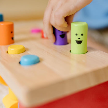 MeMelissa & Doug Deluxe Pounding Bench Wooden Preschool Learning Toy with Mallet Classic Wooden Toddler Toys for Ages 2+Lissa & Doug Deluxe Pounding Bench Wooden Preschool Learning Toy with Mallet