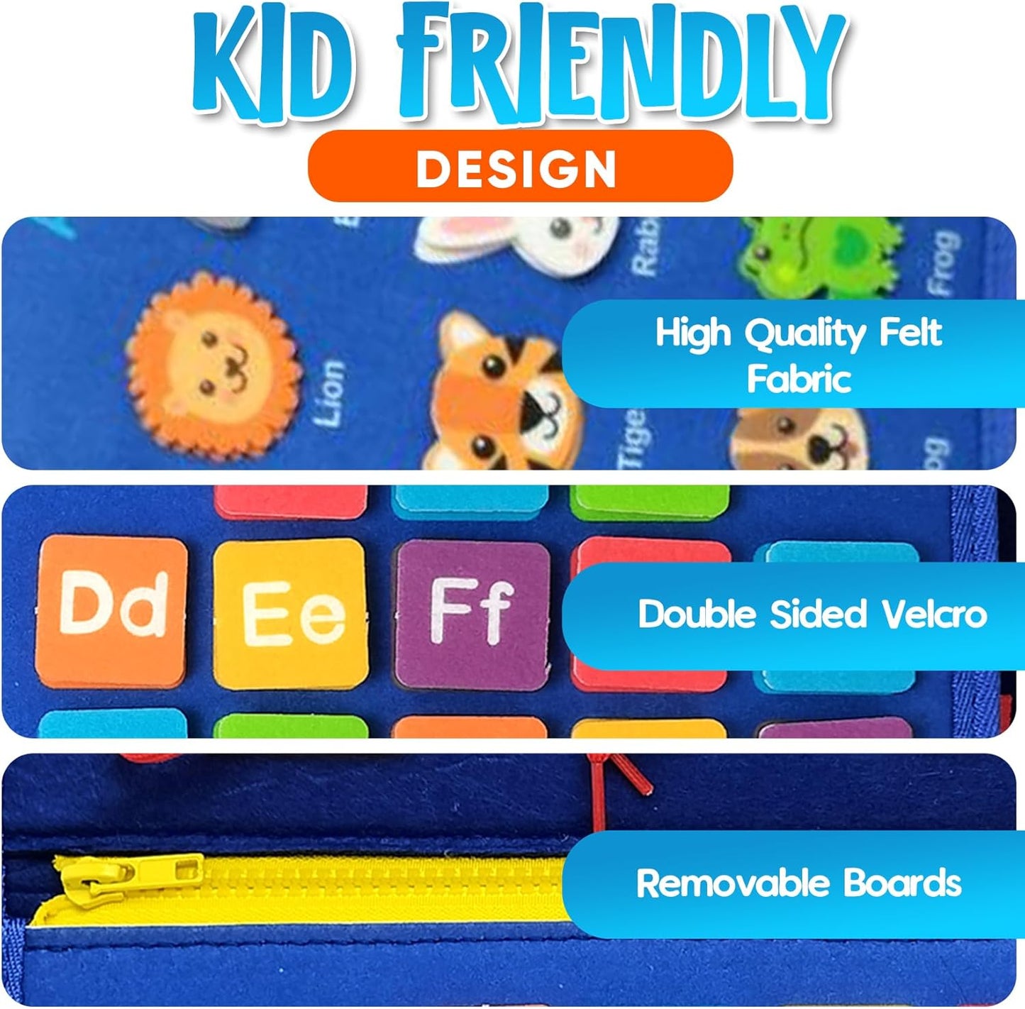 Montessori Busy Board for Toddlers 1-4 Years - Educational Sensory Toy for Fine Motor Skills & Learning Activities - Travel-Friendly Preschool Toy for Boys & Girls, Travel Toy for Kids