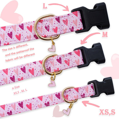 Faygarsle Dog Collar for Small Medium Large Dogs Colorful Puppy Collars for Female Dogs Toy Building Blocks Patterned Pet Collars for Summer Spring Wedding Puppy Girl Dog Collar M