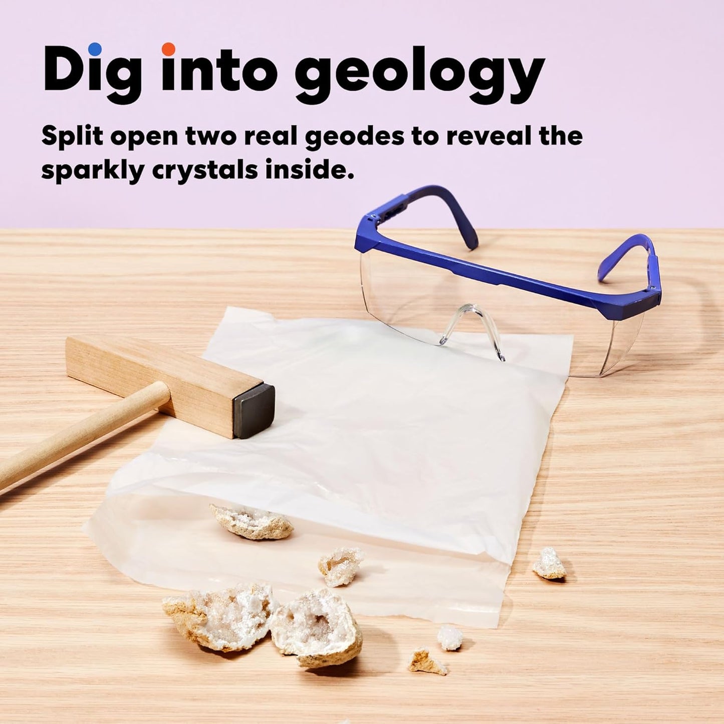 KiwiCo Volcano Science Kit for Kids Ages 5–8 – STEM Educational Toy & Science Gift with Rock & Mineral Exploration, Real Geodes, Magnifying Lens, Display Case & Eruption Experiment