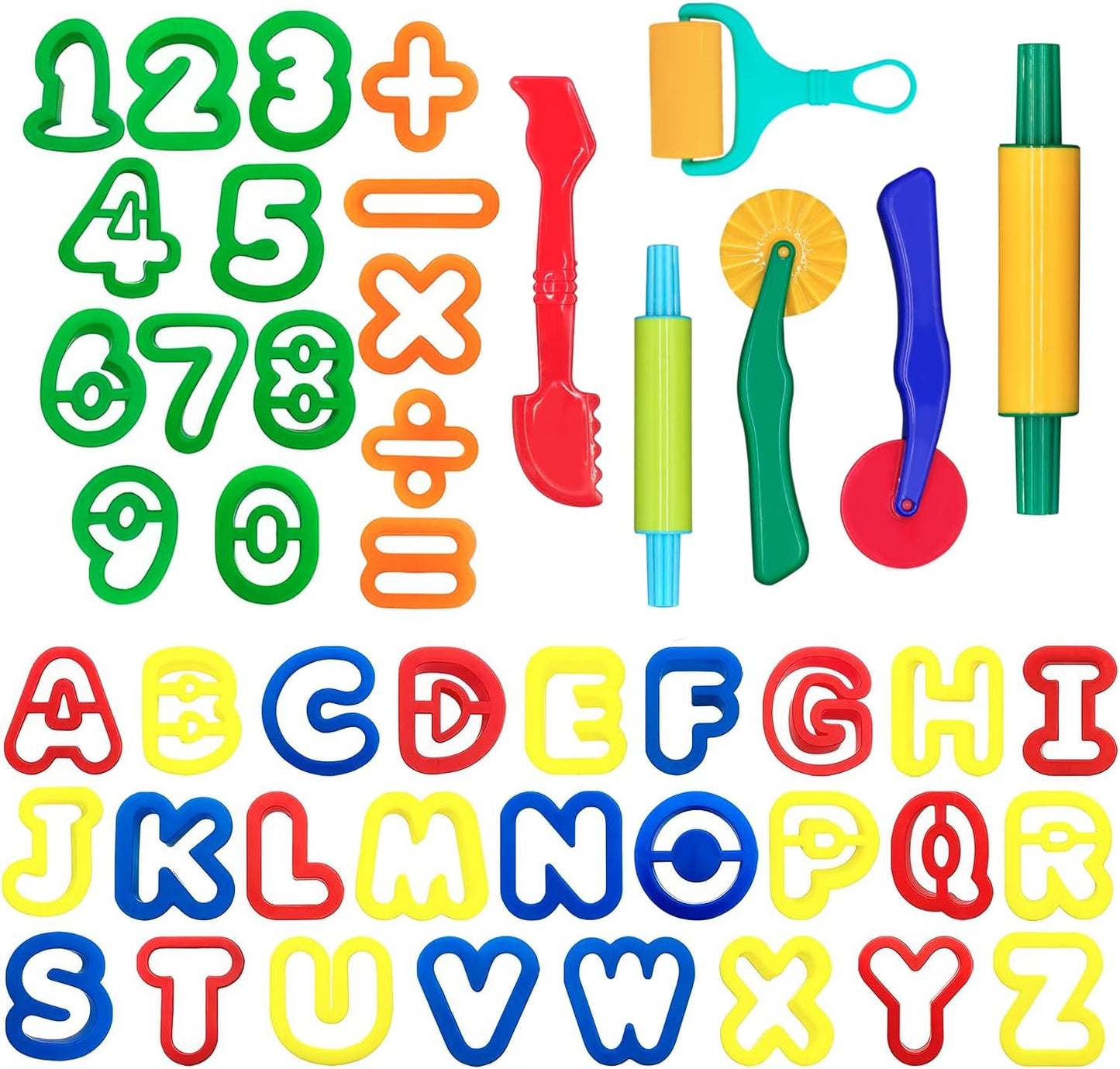 DIMROM Clay and Play Dough Tools 12 Piece Set - Ages 3 & Up (12pcs)
