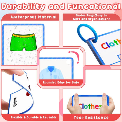Learning Flashcards Number, 28 Different Number Educational Cards, Social Learning Card for Kids