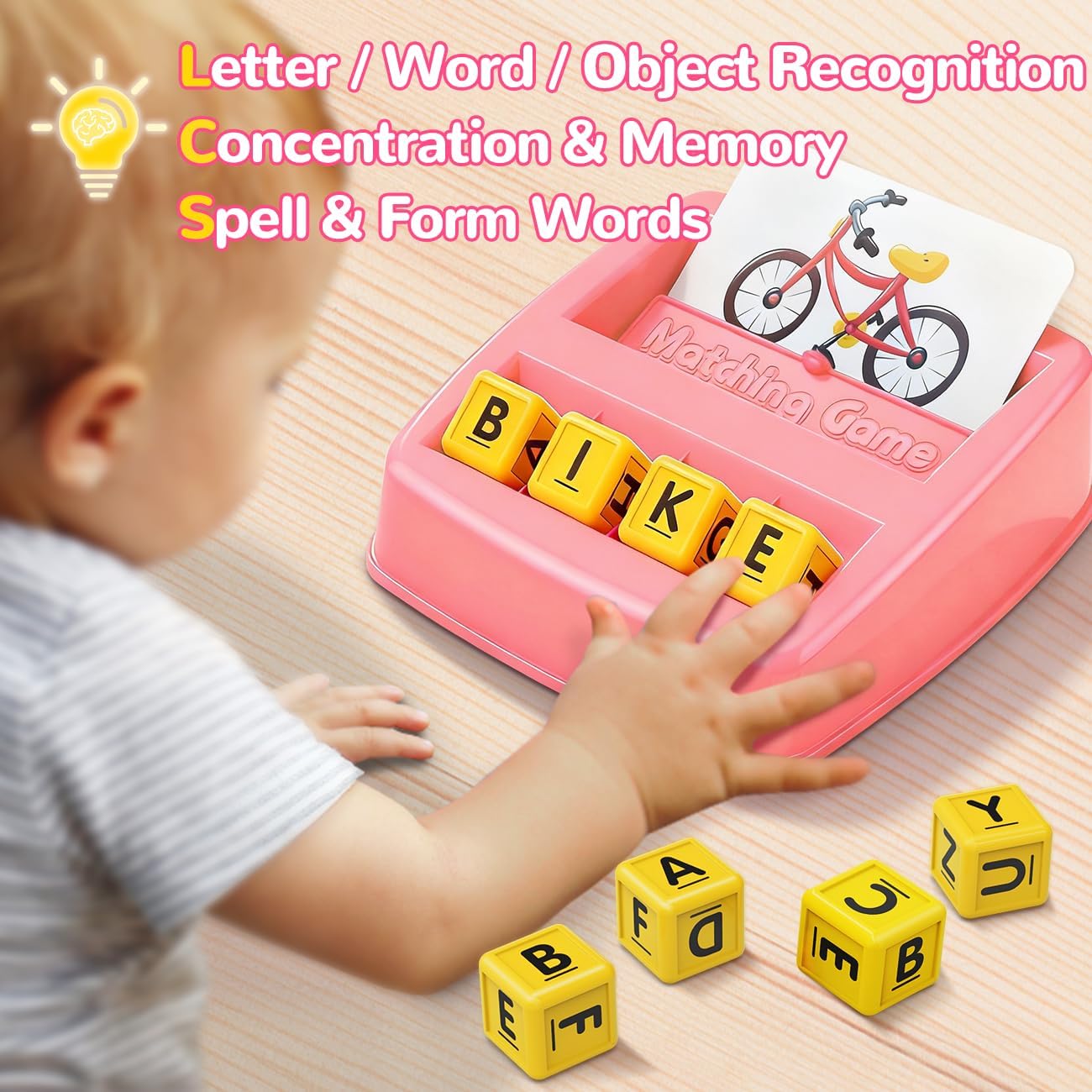 NARRIO Educational Toys for 3 4 5 Year Old Boys Gift, Matching Letter Game Preschool ABC Learning Toys for Kids Ages 4-8 Years, Christmas Birthday Gifts for 3-6 Year Old Boys Toddler Toys Age 2-4