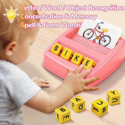 NARRIO Educational Toys for 3 4 5 Year Old Boys Gift, Matching Letter Game Preschool ABC Learning Toys for Kids Ages 4-8 Years, Christmas Birthday Gifts for 3-6 Year Old Boys Toddler Toys Age 2-4