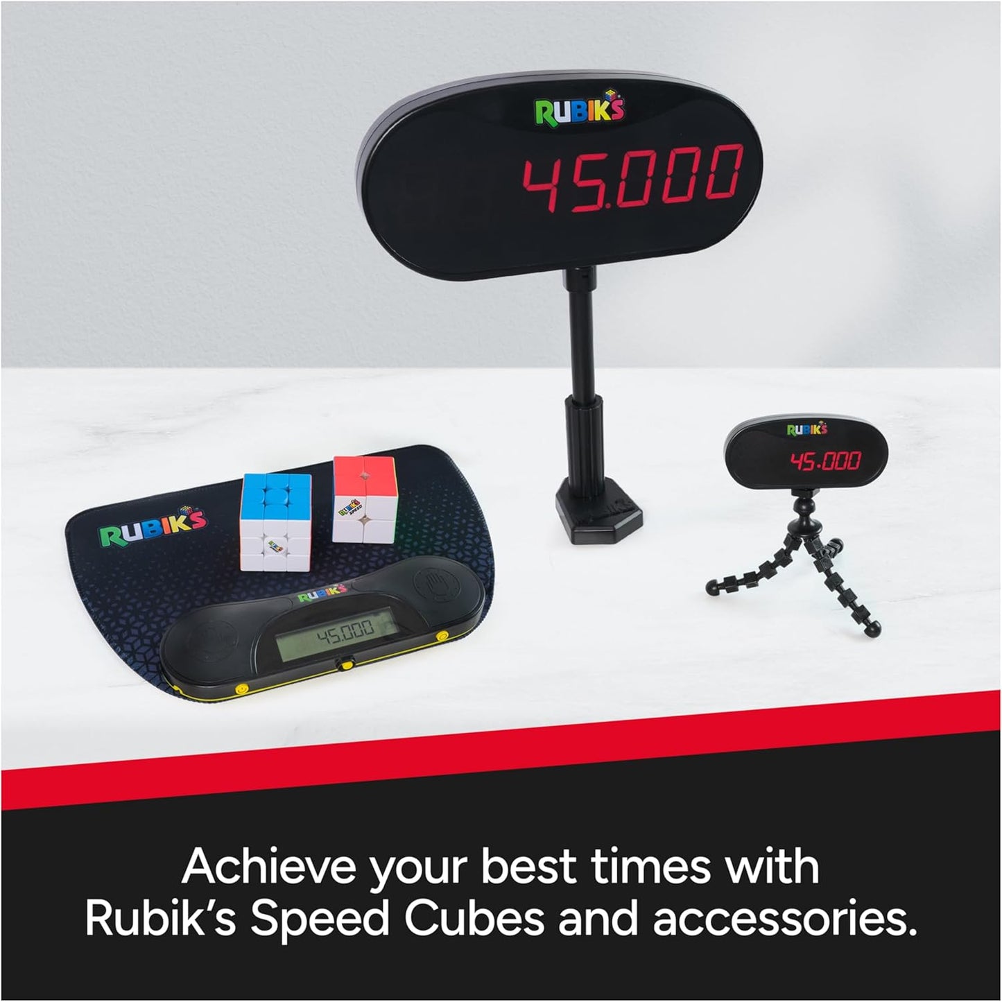 Rubik’s Cube, 3x3 Magnetic Speed Cube for Super Fast Solves, Twisting Fidget Toy, Challenging Brain Teaser & Sensory Puzzle for Adults, Teens, & Kids, for Ages 8 & Up