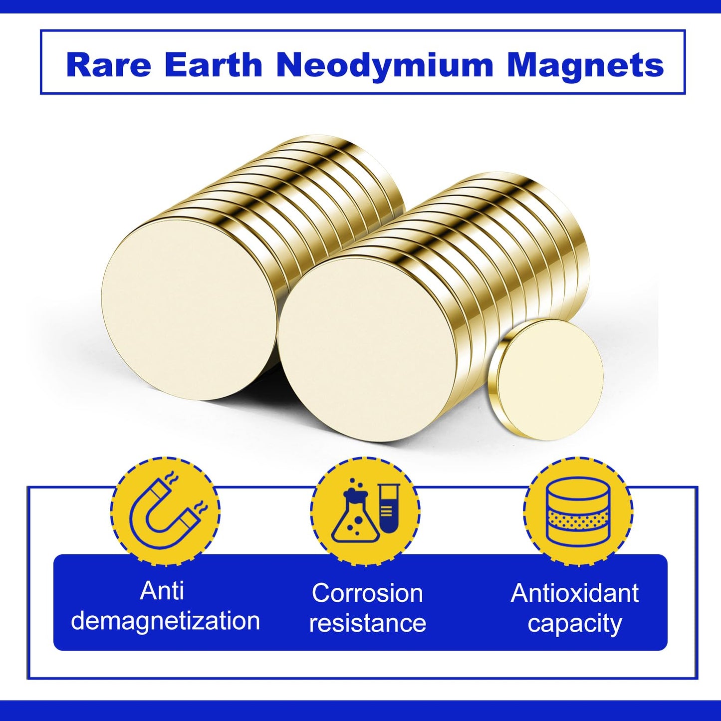 320Pcs Small Neodymium Magnets, 6x2mm Small Rare Earth Magnet Mini Magnets for Whiteboard, Office, School, STEM Measurement Kit, 3D Printing,Science Experiments