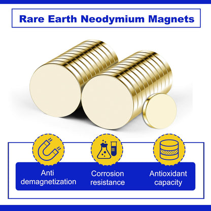 320Pcs Small Neodymium Magnets, 6x2mm Small Rare Earth Magnet Mini Magnets for Whiteboard, Office, School, STEM Measurement Kit, 3D Printing,Science Experiments