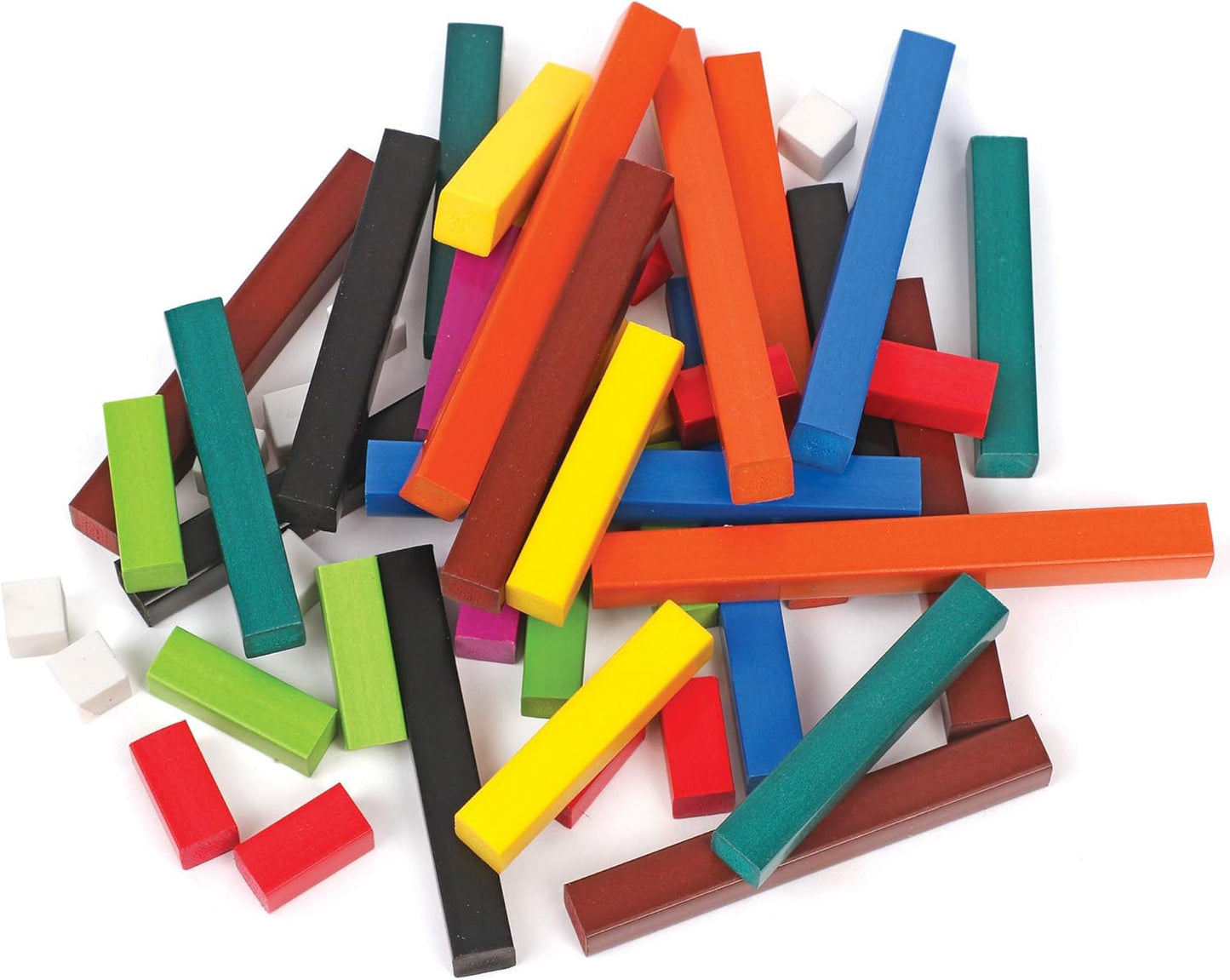 Cuisenaire Rods Kit for Fractions, Wood, Grades 4-6 (12 Trays, 1 Set of Overhead Rods, and Book)