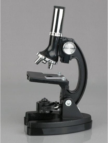 AmScope - 120X-1200X Kids 52 pc Microscope Science Kit + World of The Microscope Book - M30-ABS-KT2-WM - Black