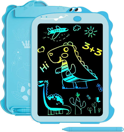 Kids LCD Writing Tablet, 10.5 Inch Colorful Electronic Board Drawing Pad, Electronic Erasable Doodle Tablet for Boys Girls Gifts for Toddler Educational Travel Birthday(Pink)