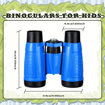 Libima 24 Pcs Binoculars Bulk Educational Compact Binoculars with Neck String Telescope for Learning Bird Watching Camping Hiking Travel Safaris Birthday Gifts(Green)