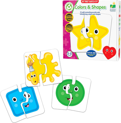 The Learning Journey: My First Match It - Dinosaurs - 2 Year Old Toys, Puzzles for Toddlers, Toddler Puzzle, Educational Toys for 2 Year Old - 15 Self-Correcting Matching Puzzles - Award Winning Toys