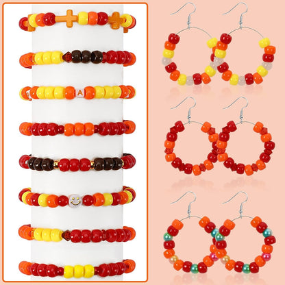 UPINS 1200Pcs Christmas Pony Beads Friendship Plastic Small Hair Beads Red Green White Pony Beads for Necklace Supplies (Christmas)