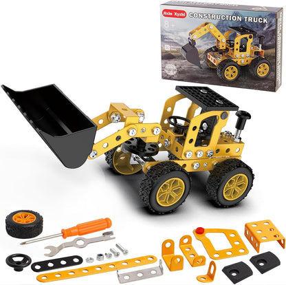 Buildable 3D Metal Engineering Kit 194-Piece STEM Set for Ages 8-16 Develops Logic Skills DIY Project Ideal Gift for Kids (Blue)
