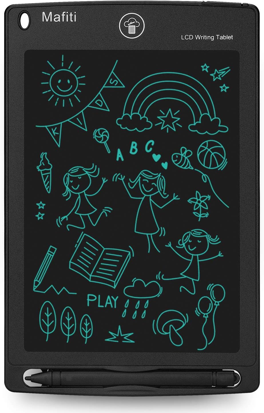 Mafiti LCD Writing Tablet 8.5 Inch Electronic Writing Drawing Pad Portable Doodle Board Gifts for Kids Office Memo Home Whiteboard Black