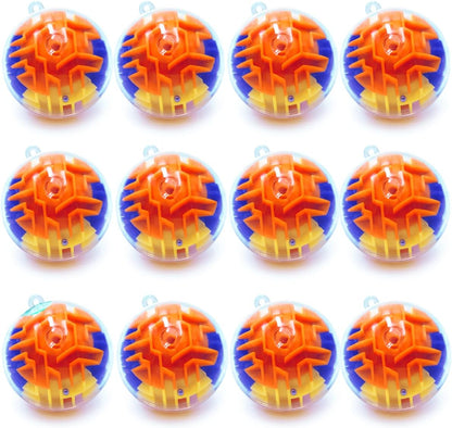 100 Pcs Puzzle Maze Ball Mini 3D Gravity Cube Puzzle Ball Toy for Kids Ages 3 6 7 8-10, Educational Challenges Magic Brain Teasers Games for Boys Girls Birthday Gifts Classroom Prize