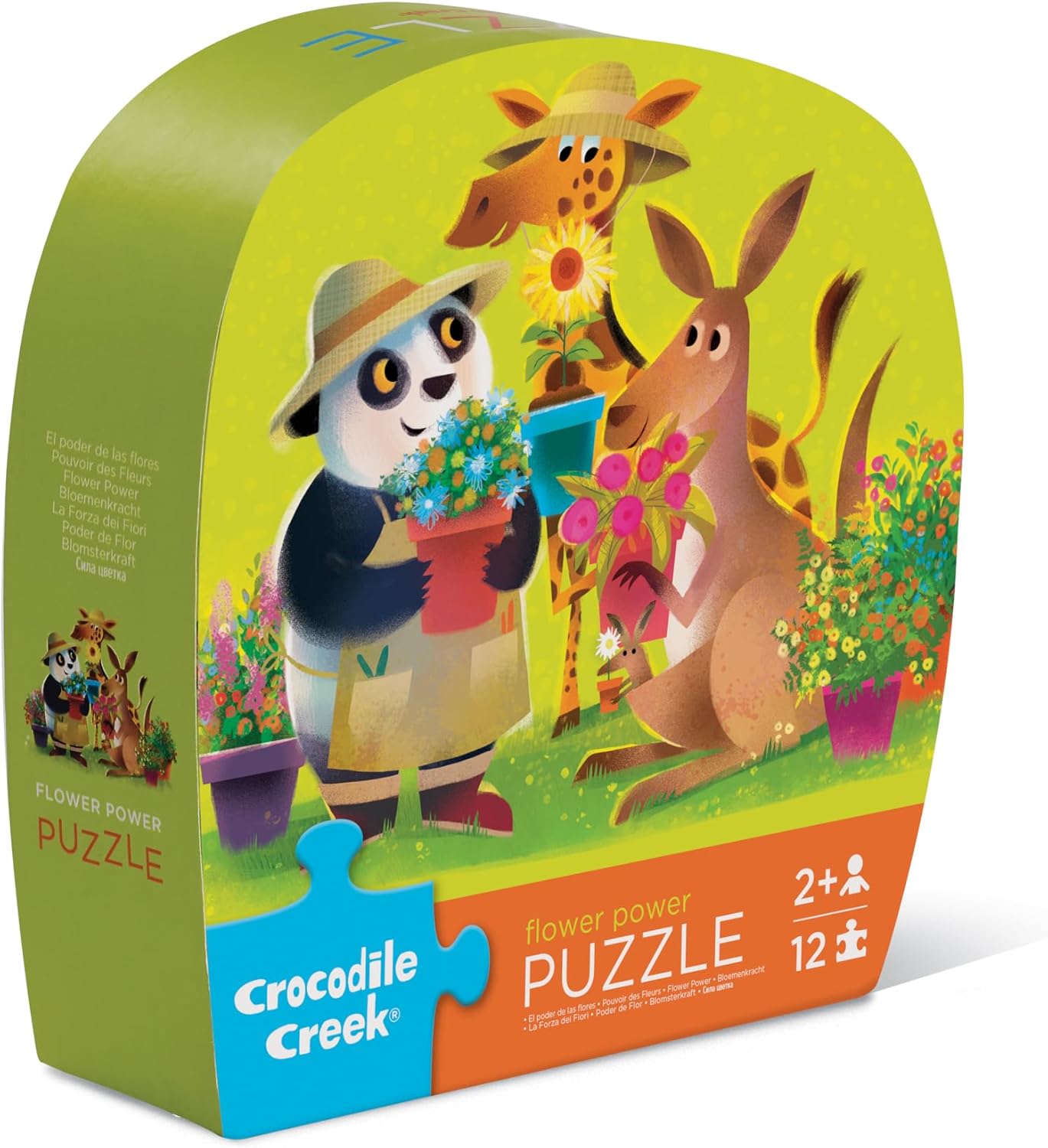 Crocodile Creek 12-Piece Mini Jigsaw Puzzle - Fun Floor Puzzles for Kids Ages 2-4 and Up - Heavy-Duty Shaped Box for Storage - Fire Truck - 12" x 9" Finished
