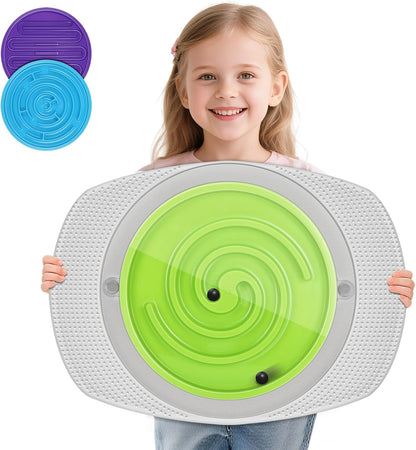 Balance Board Maze for Kids Sensory Training - 20" Wobble Board to Develop Coordination & Reduce Screen Time - 3 Difficulty Levels for More Fun - Ideal Load 100lbs - Meaningful Gift for Children