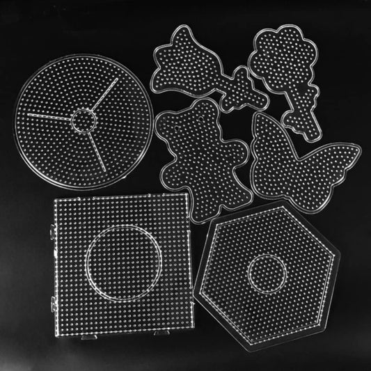 5mm Hama Beads Pegboard Toy Beads Tool Educational Tangram Jigsaw Puzzle Template Kids Toy