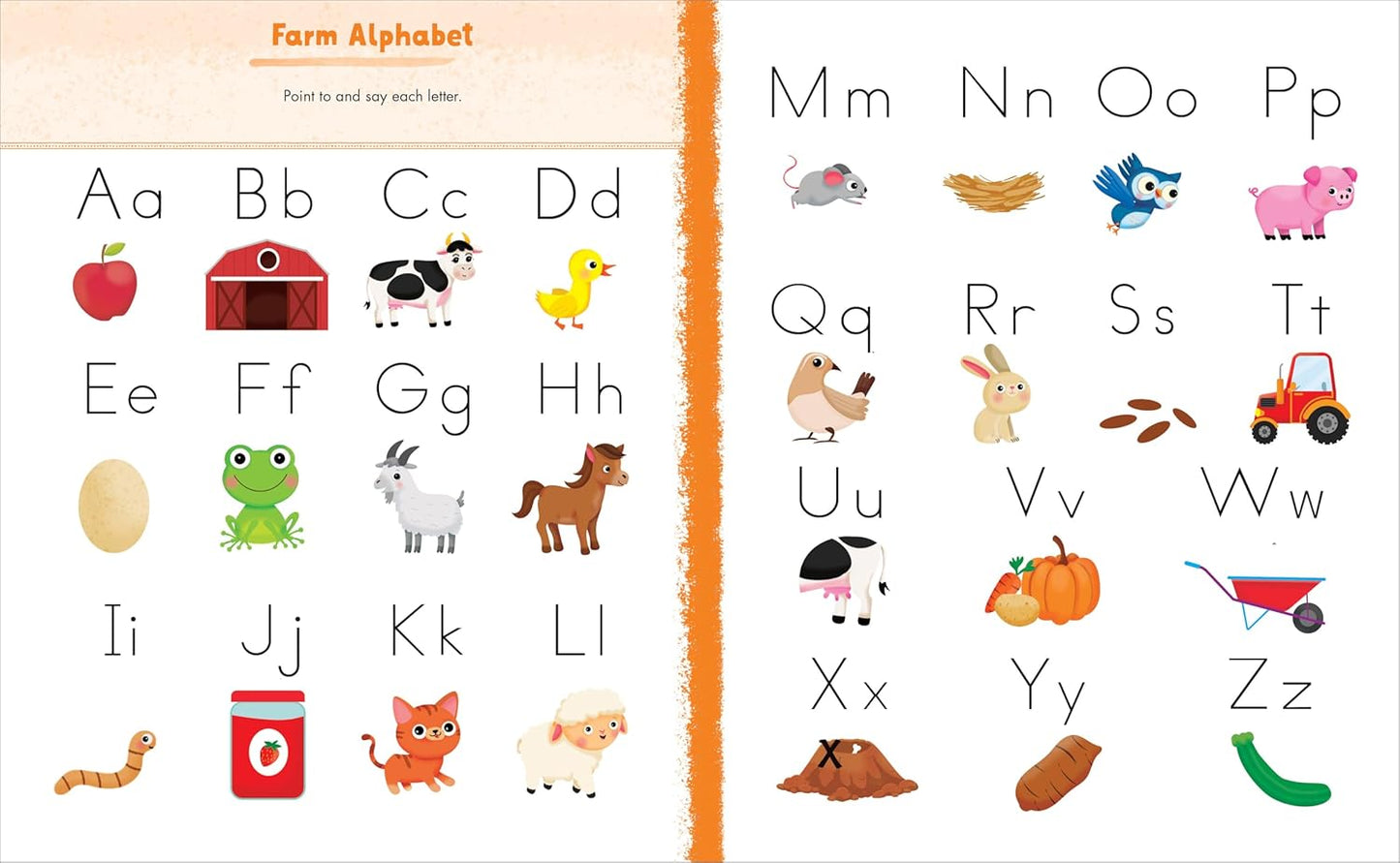 Preschool Activity Book On The Farm: 75 Games to Learn Letters, Numbers, Colors, and Shapes (School Skills Activity Books)