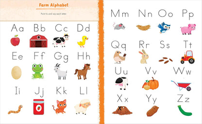 Preschool Activity Book On The Farm: 75 Games to Learn Letters, Numbers, Colors, and Shapes (School Skills Activity Books)