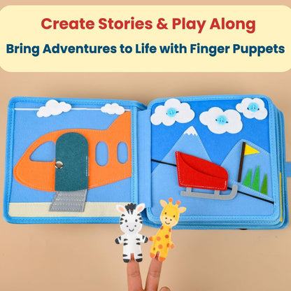 Busy Book for 1 Year Old – Montessori Busy Book for Toddlers 1–3 – Passport to Fun Travel Activity Book