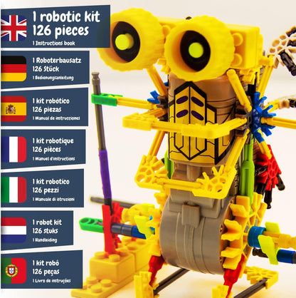 Science4you Robotics Betabot - Stem Robotics Kit for Kids 8-12+, 126 Pieces Included, Robot Building Kit for Kids, Robot Toys, Game, Gift for Boys and Girls Ages 8 9 10 11 12+