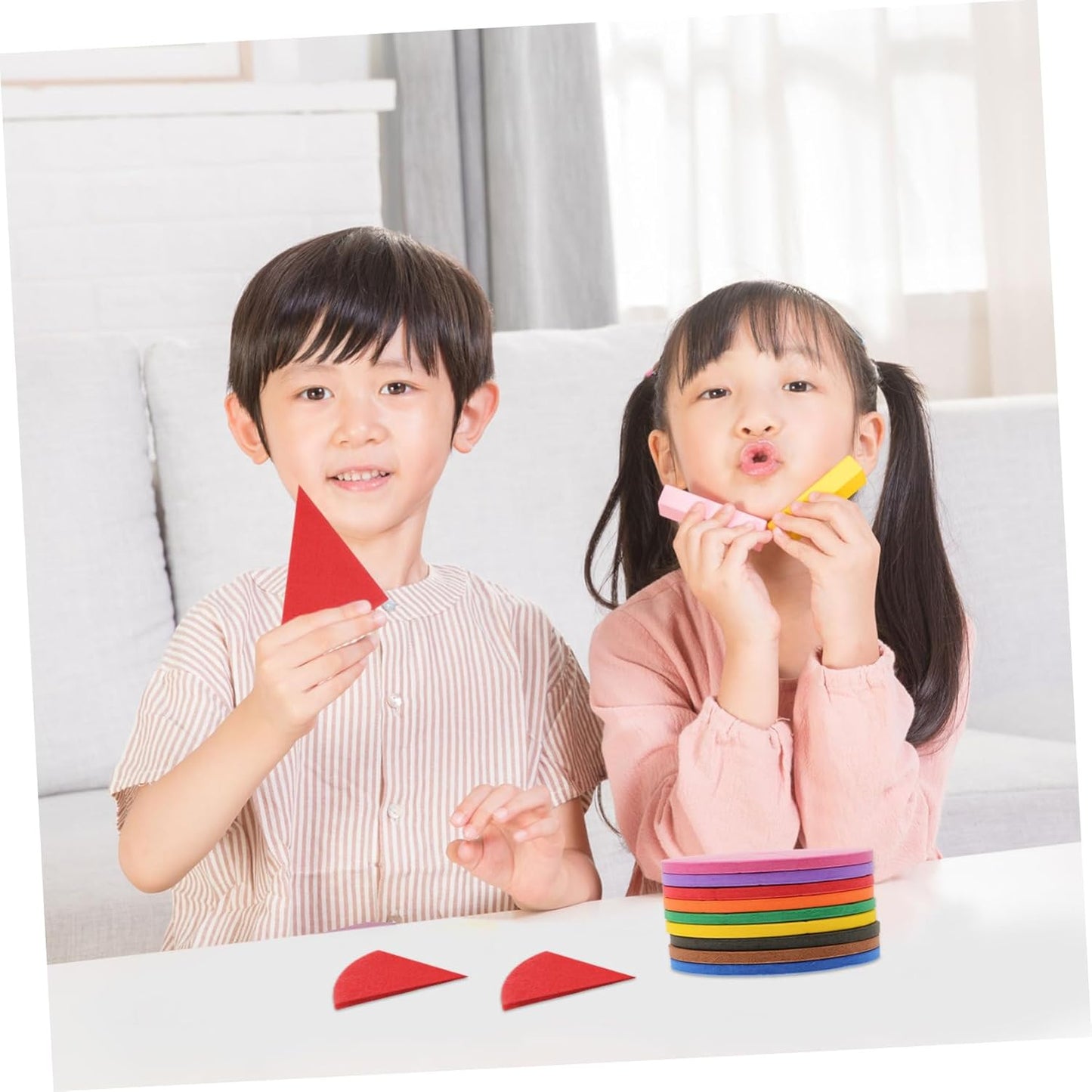 ARTIBETTER 1 Set Fraction Circles Learning Educational Math for Manipulatives for Visual Fraction Recognition Enhance Cognitive Skills Math Understanding Fun and Safe Early Learning