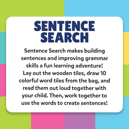 Skillmatics Educational Board Game - Sentence Search, Fun Learning Toys and Games for Kids, Sentence Building Activity, Creative Word Play, 120+ Tiles (1.3 x 1 Inches), Gifts for Ages 5, 6, 7, 8