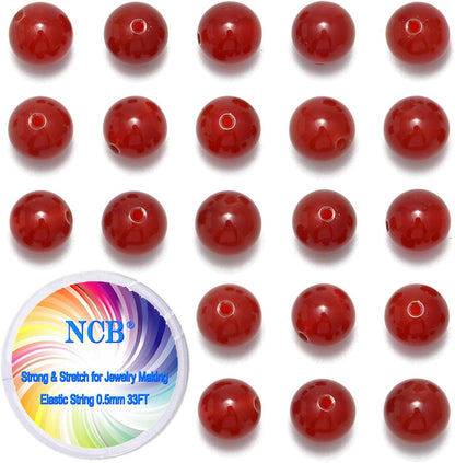 NCB 100pcs Original Natural Stone Beads Gemstone Round Loose Beads 6mm 8mm 10mm (Blue Aventurine, 6mm 100Beads) - Colors A