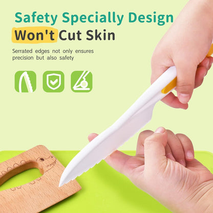 17 Pcs Kids Cooking Sets Real, Montessori Toddler Kitchen Tools, Kids Safe Knives for Ages 2-8