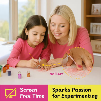 50+ Experiments Science Kit for Girls, Includes DIY Nail Art, Personalised Jewellery, Lip Balm, Frozen Wonderland | Birthday Gift for Girls, Educational Toy for Kids - Curious Junior