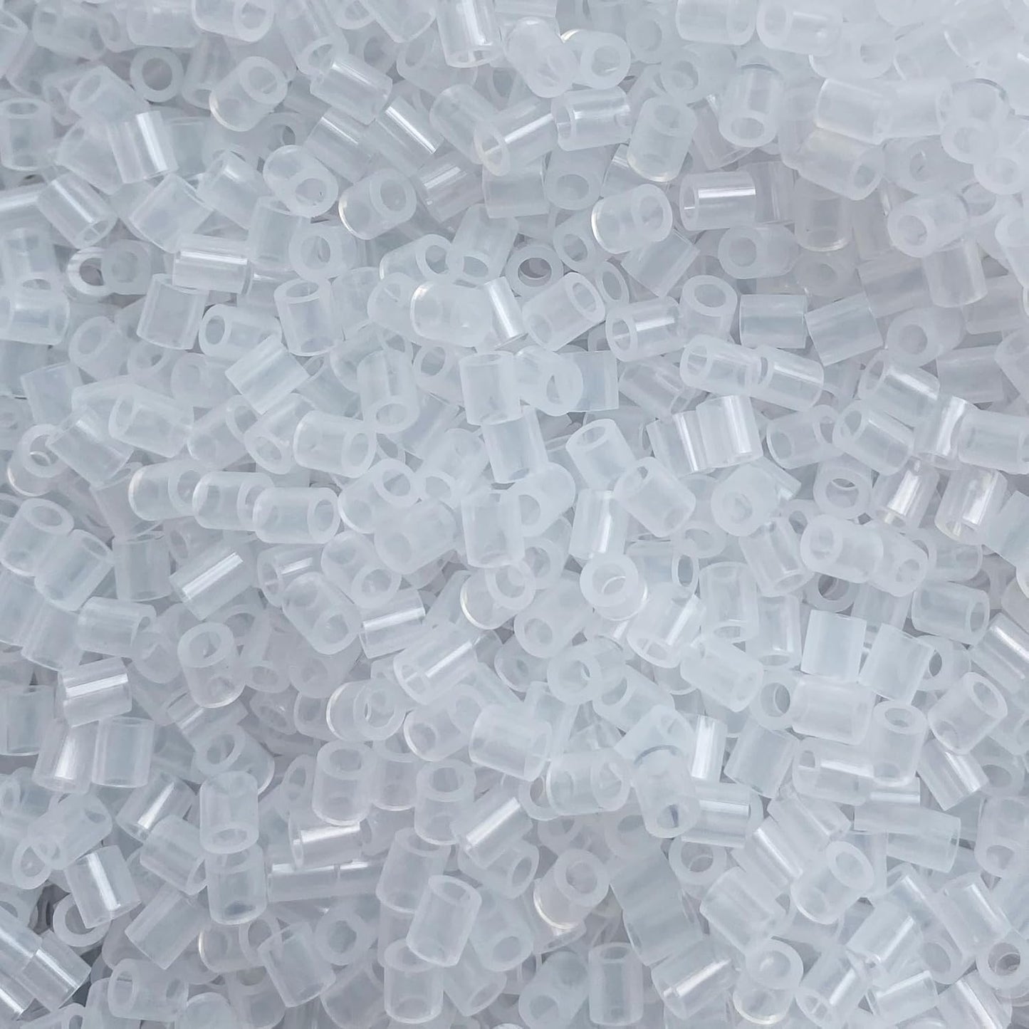 OEEKOI 5500Pcs Fuse Beads - 5mm Bulk Melting Beads for Crafts, Ideal for Christmas Birthday Gifts,Clear