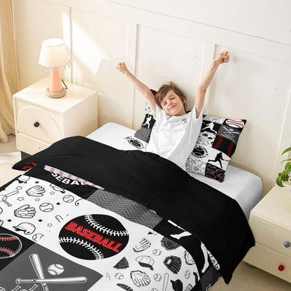 Drum Kit Duvet Cover,Kids Musical Instruments Bedding Set,Rock Music Comforter Cover for Boys Girls Room Decor,Neon Lighting Lightweight Bedspread Cover Twin Size with 1 Pillow Case(No Comforter)