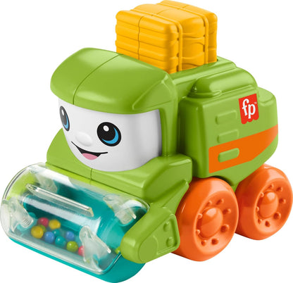 Fisher-Price Baby Toy Corn Popper Push-Along Vehicle with Sounds for Crawling Developmental Play Infants Ages 6+ Months