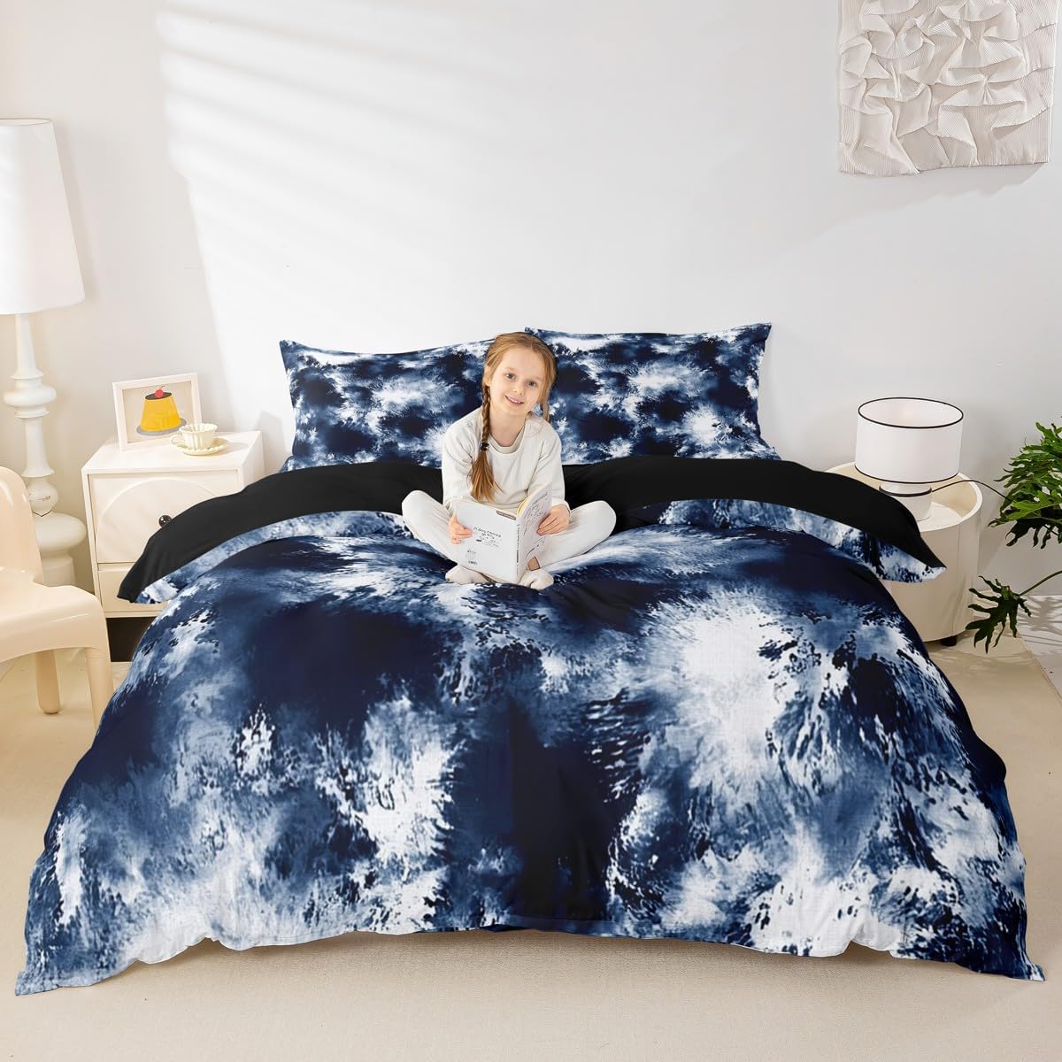 Laboratory Bedding Set Chemistry Lab Duvet Cover For Kids Teen Boys Girls Test Tube Microscope School Graffiti Comforter Cover Chemical Elements Science Theme Bedclothes 2Pcs Twin Size Gray