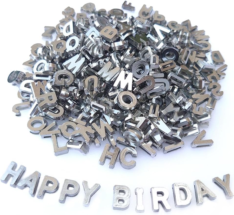 300+ Pieces 9x12mm Big Large Alphabet Letter Beads Charms A-Z Mixed Plastic Shape Loose Bead for Jewelry Making Bracelets Necklaces Key Chains (Classic Solid Colors)