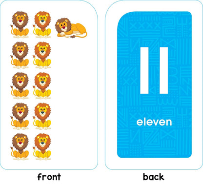 School Zone Numbers 0-25 Flash Cards: Toddler, Preschool, Kindergarten, Learn Math, Addition, Subtraction, Numerical Order, Counting, Problem Solving, Ages 4+, Packaging May Vary