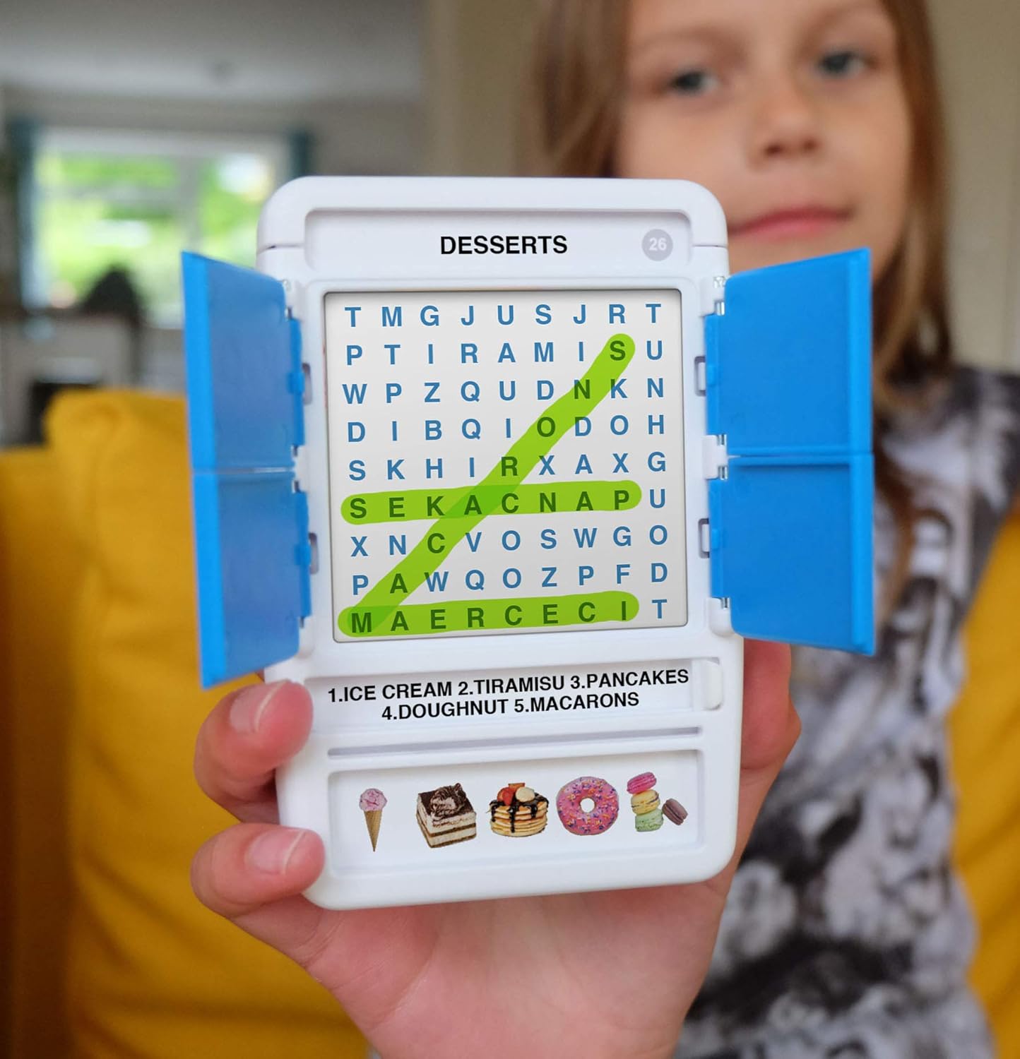 100 PICS Brain Teasers Travel Game - Solve 100 Puzzles | Flash Cards with Slide Reveal Case | Card Game, Gift, Stocking Stuffer | Hours of Fun for Kids and Adults | Age 6+