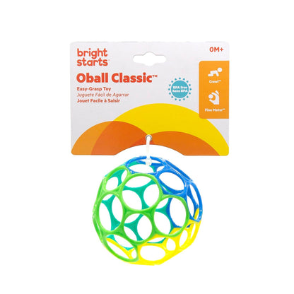 Bright Starts Oball Musical Toy, Jingle & Shake Pal, BPA-Free Easy-Grasp Baby Rattle Toy, Ages Newborn+