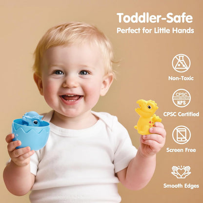 Toddler Learning Toys for 2 3 Year Old-Counting Matching & Sorting Activity Montessori Train Set with Farm Animals Finger Puppets Keys to Lock and Unlock Barn Birthday Gift for Boys Girls 2-5