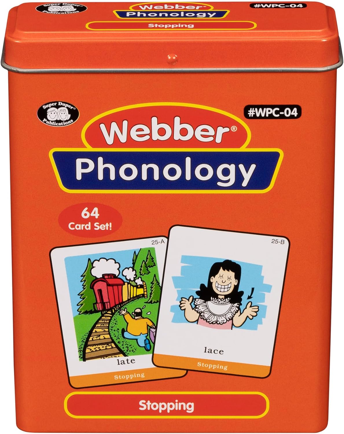 Super Duper Publications | Webber® Illustrated Phonology Stopping Minimal Pair Card Deck | Educational Learning Resource for Children
