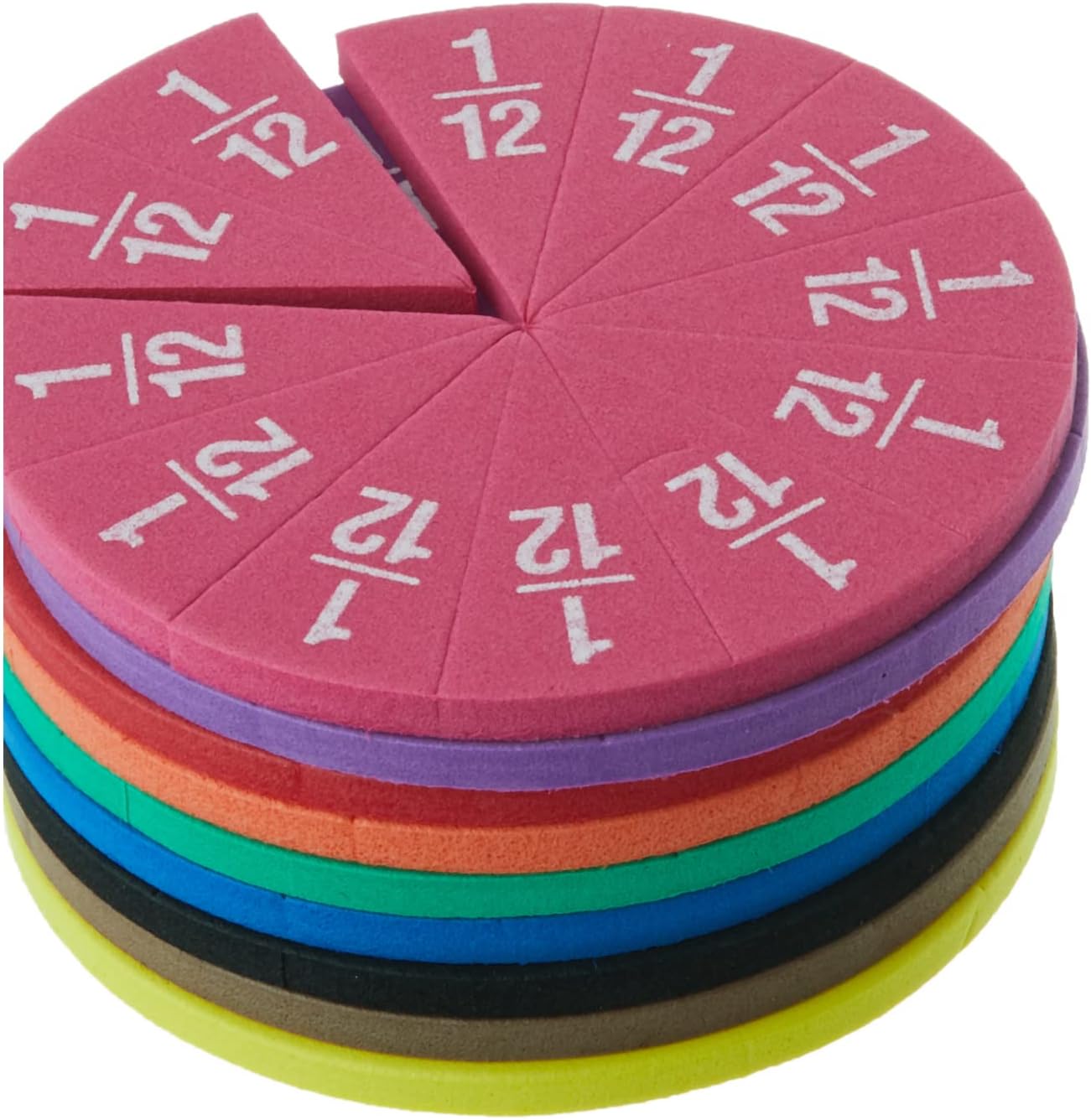 Teacher Created Resources Foam Fraction Circles (20611)